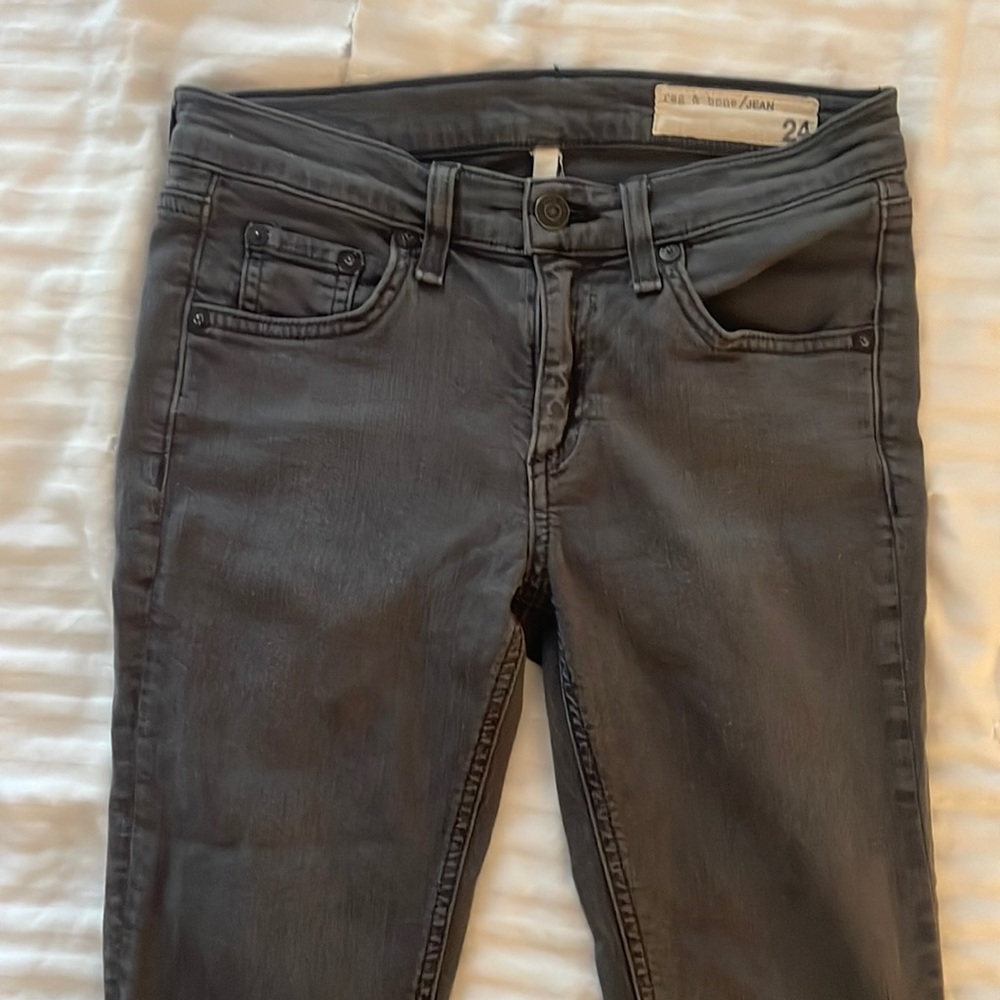 Rag & Bone gray skinny jeans